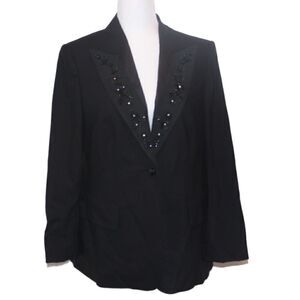 Escada Black Blazer Women Size 40/8